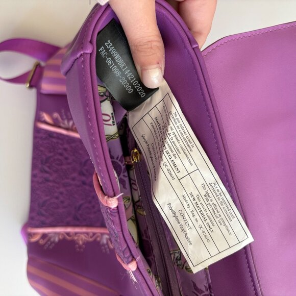 LOUNGEFLY Disney Princess Rapunzel Corset Backpack EUC - Picture 7 of 8